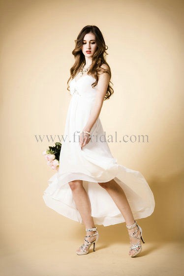 New Chiffon Informal Beach Island Destination Wedding Bridal Dress AU 