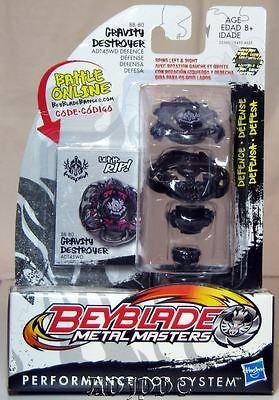   BEYBLADE METAL MASTERS GRAVITY DESTROYER BB 80 DEFENSE AD145WD HASBRO