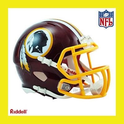 WASHINGTON REDSKINS OFFICIAL NFL MINI SPEED FOOTBALL HELMET by RIDDELL