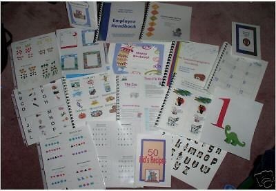 Preschool daycare curriculum, forms, 1000+ worksheets  customizable CD 