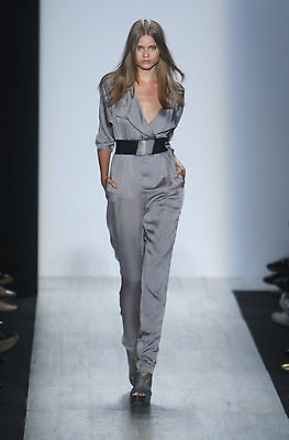 NEW* BCBG RUNWAY Moss Quarter Sleeve Jumpsuit (BELT) 10 $288 MSM9B080