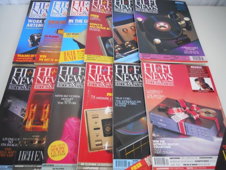 Hifi News Jan Dec 1989.Oracle,Au​dio Research,Krell​,Quad.