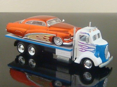 Elwoods Garage 38 Ford COE Tilt Bed Car Hauler 1/64 Scale Ltd Edt 5 