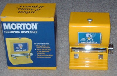   RETRO MORTON SALT UMBRELLA WHEN IT RAINS IT POURS TOOTHPICK DISPENSER