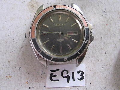 Vintage CITIZEN DIVER 8280 Automatic Gents Parts Watch Run AsIs