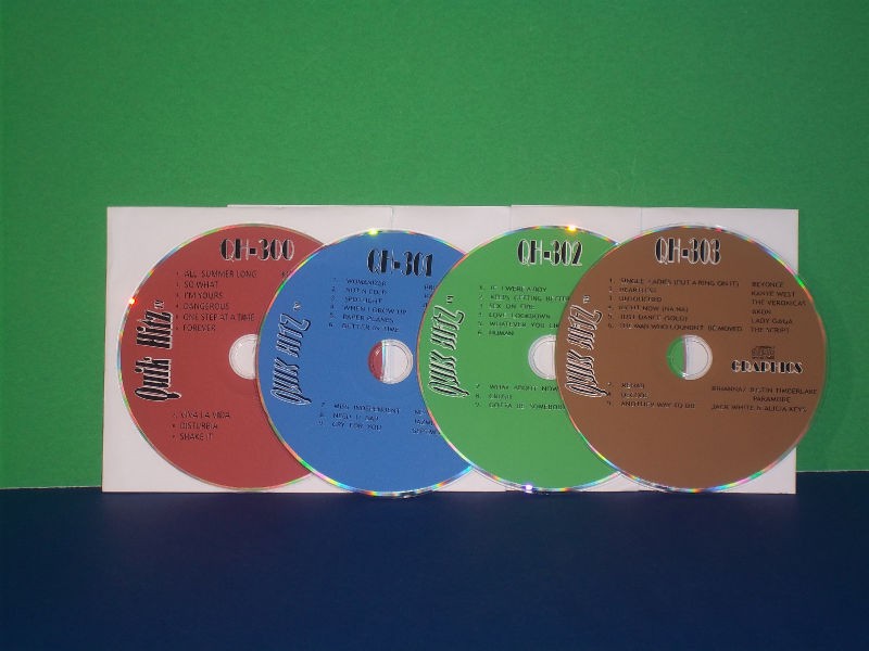 Karaoke 4 Disc Quik Hitz Pop Hits Of 2008 09 CDG CD Set 4 YOUR PLAYER