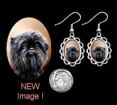 AFFENPINSCHER DOG Filigree Earrings JEWELRY