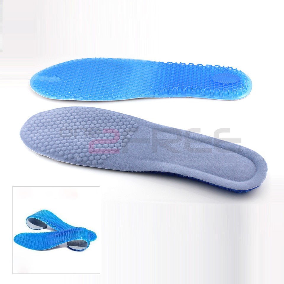 1Pair Super Soft Shoe Sport Athletic Gel Insoles insert arch cushion 