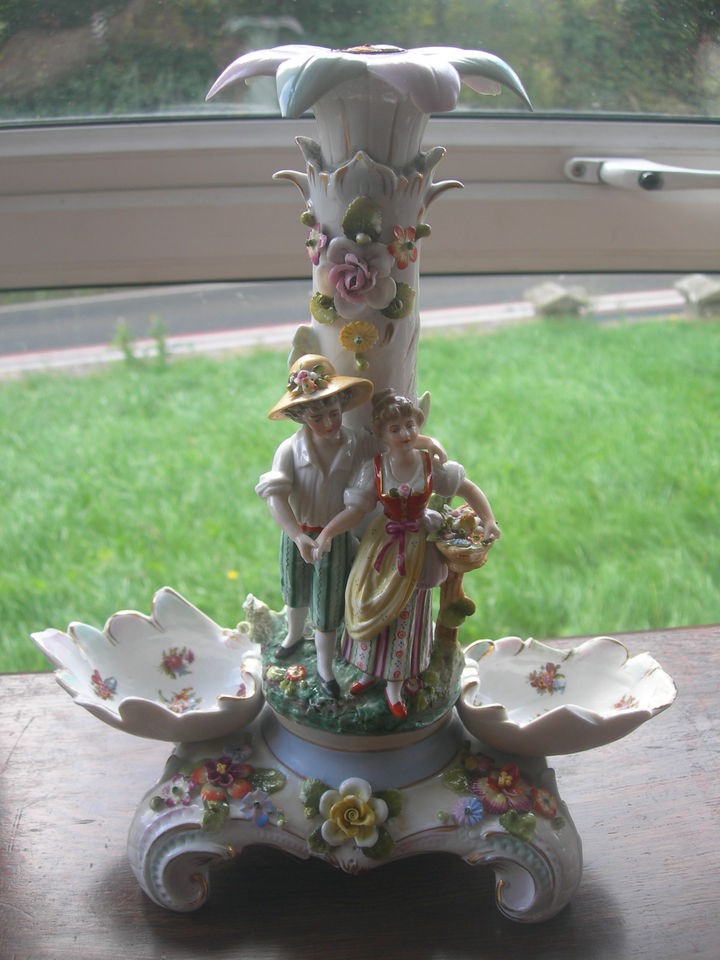   MEISSEN PORCELAIN FIGURINE BON BON DISH1880 SUPERB PIECE DRESDEN