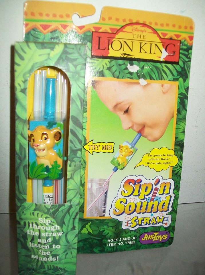   THE LION KING SIP N SOUND DRINKING STRAW FREE DOMESTIC SHIPPING