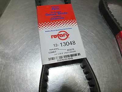 ROT13048 GO KART CART DRIVE BELT TORQUE CONVERTER, COMET # 203578A 