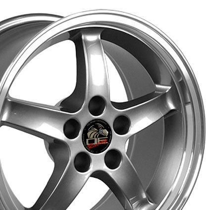 17x9 Gunmetal Cobra R Wheel Fits Mustang® 94 04