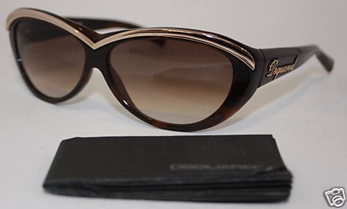 DSQUARED2 Sunglass DQ0018 52F Dark Havana Rose Gold Bar