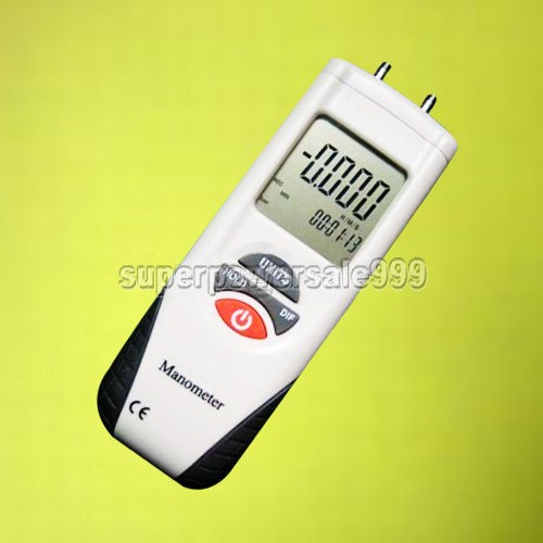 Digital Manometer Differential Air Pressure Meter Gauge