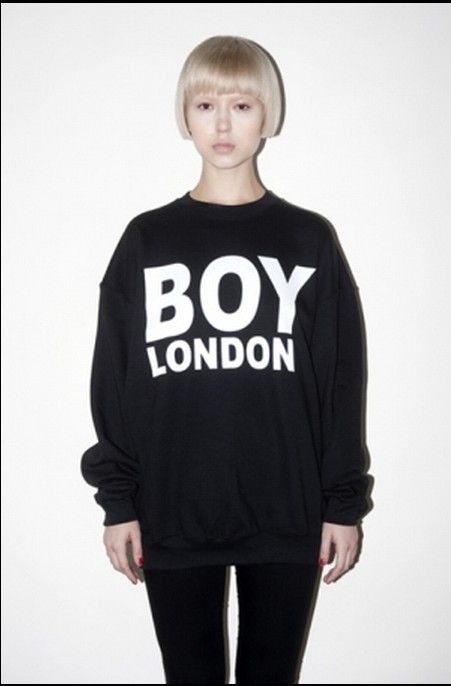 Unisex black sport boy london sweater coat fashion bigbang