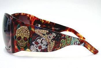 ED HARDY EHS050 *SPIDER GIRL TOROTISE SUNGLASSES FACTORY DIRECT 