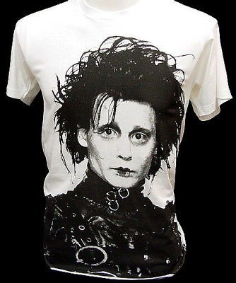 EDWARD SCISSORHANDS Tank Top, Johnny Depp White SINGLET, Mini T shirt 