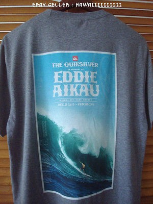   SPECIAL EDITION ★ NEW QUIKSILVER EDDIE AIKAU GREY T SHIRT XL