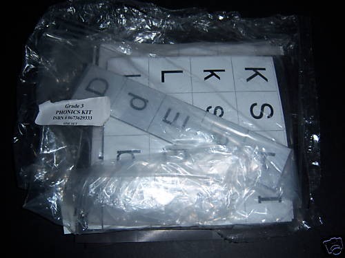 Scott Foresman Magnetic Phonics Tiles Grade 3 2004 NEW