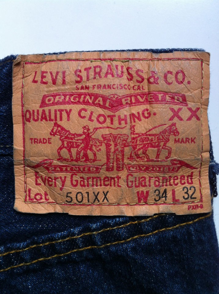 ORIGINAL LEVIS 501 XX BIG E REDLINE SIZE 34X32 BUTTON R MADE IN USA