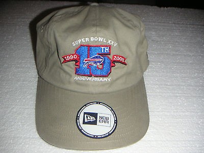 Super Bowl 25 Cap Hat Low Profile NEW ERA with Tags 15th Anniversary 