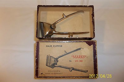 Old Rare Original Antique Solingen Hair Clippers Made in Germany 