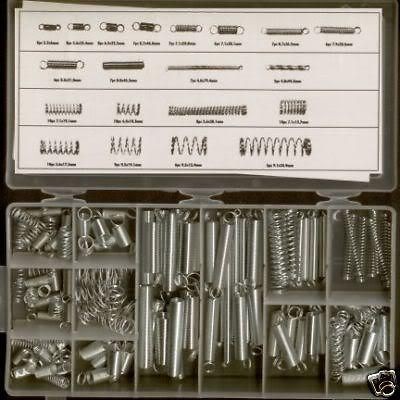 150PC QUALITY SPRING ASSORTMENT KIT WORKSHOP GARAGE COMPRESSING 