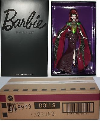 EMPRESS OF THE ALIENS BARBIE 2012 IN SHIPPER NEW/MINT/ GOLD LABEL