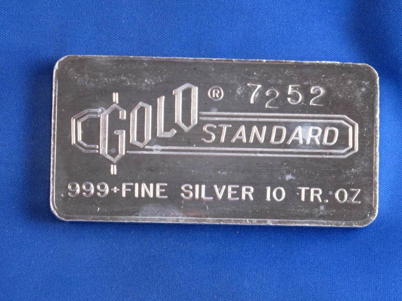 Engelhard Gold Standard .999 Fine Silver 10 troy ounce struck ingot 