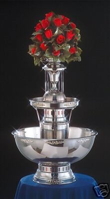 31 INCH   APEX STAINLESS STEEL CHAMPAGNE PUNCH BEVERAGE FOUNTAIN   7 