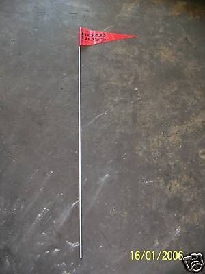 Go Kart Cart Orange Safety Flag NEW NR