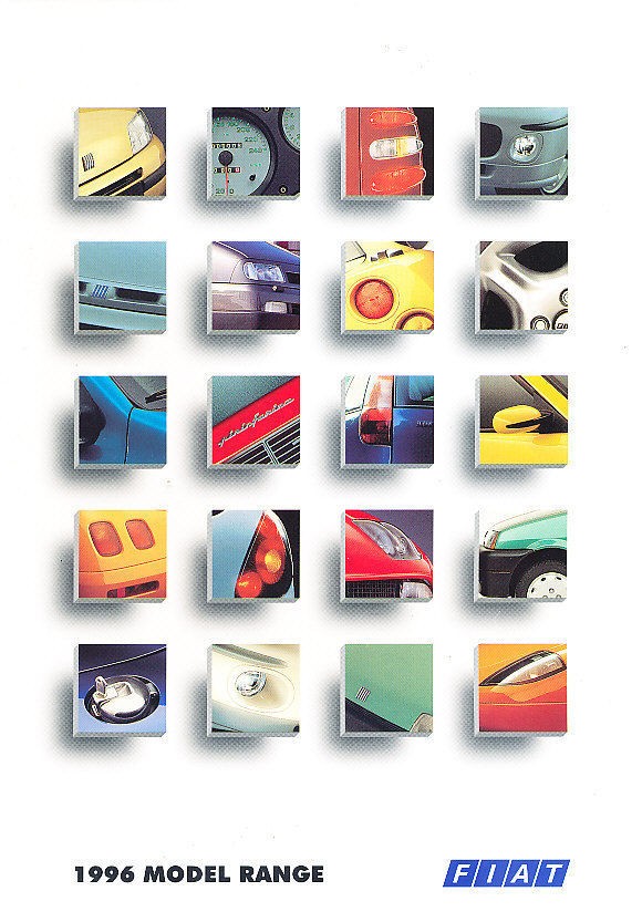 1996 Fiat Sales Brochure Catalog UK   Cinquecento Punto Brava Bravo 