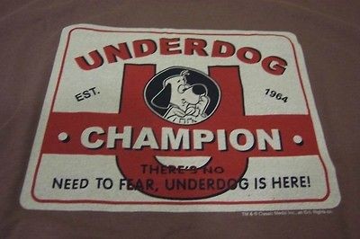 VINTAGE UNDERDOG Est. 1964 T Shirt SMALL NEW w/ tag