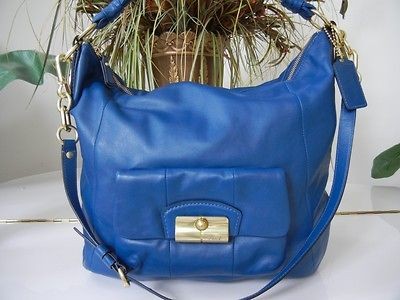 NWT COACH LARGE KRISTIN BLUE SMOKE HOBO SHOULDER PURSE BAG 14769 $398