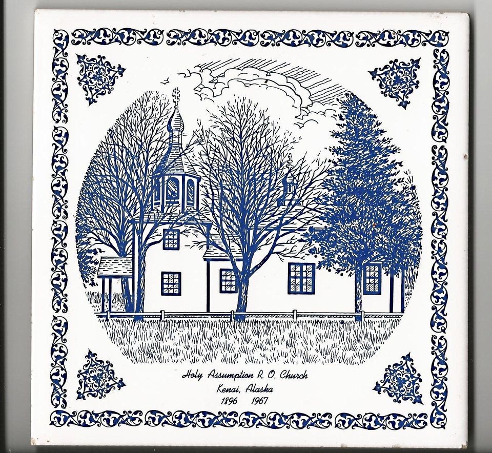   Kenai Alaska Holy Assumption of the Virgin Mary Church Ceramic Tile