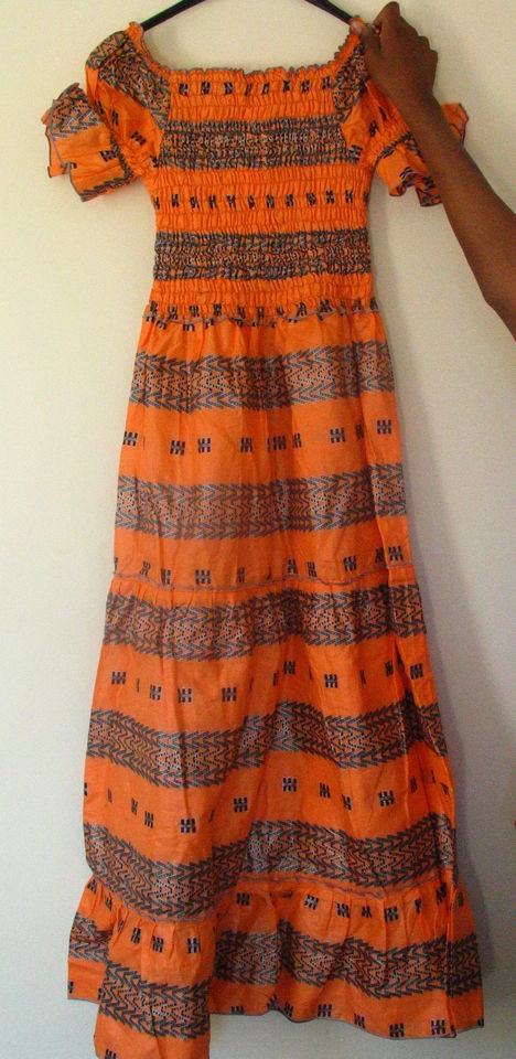   African Womens Maxi Dress 100% Natural Cotton Formal Outfit