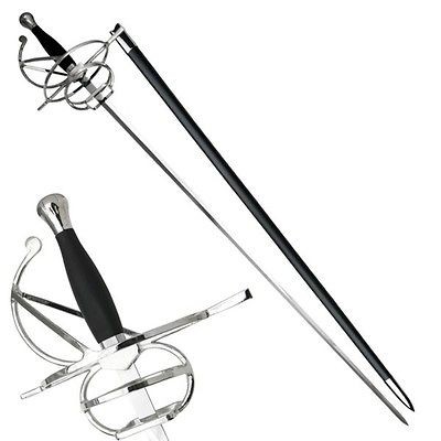 Stainless Steel Medieval French Fencing Renaissance Rapier Épée 