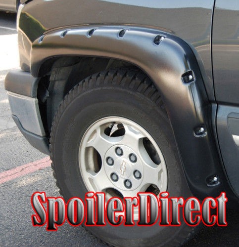 Fender Flares 99 06 Chevy Silverado Pocket Bolt Style Textured Finish 