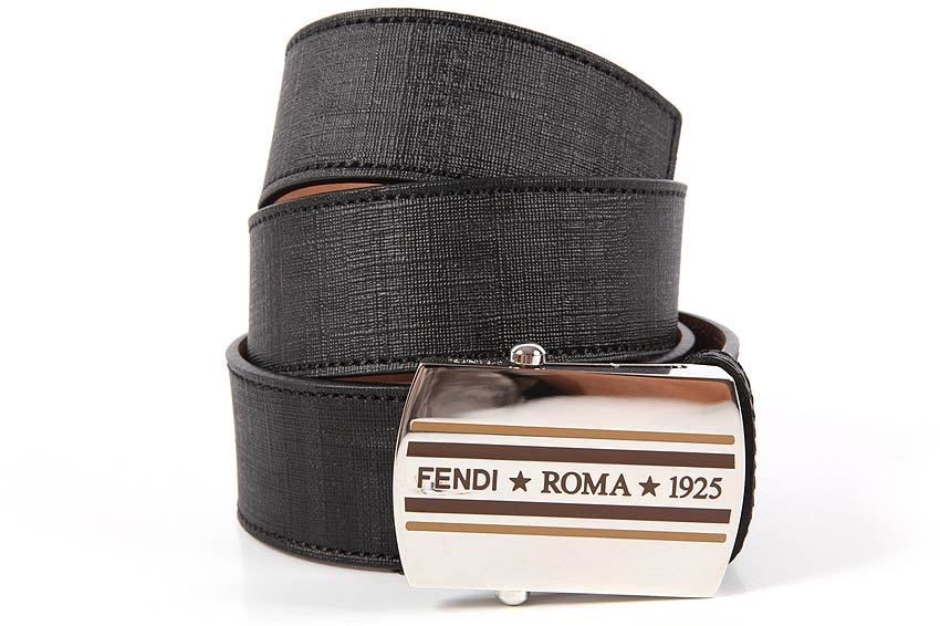 FENDI MENS LEATHER BELT 7C026400XEEF0VKR BLACK