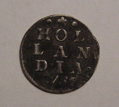 Netherlands Holland Silver 2 stuver 1757