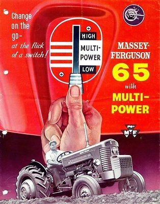 MASSEY FERGUSON MF 65 TRACTOR OPERATIONS MAINTENANCE MANUAL + tuning 