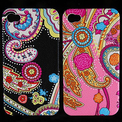 2PC Flower Back Cover Case Housing for Iphone 4 4G,BP 2