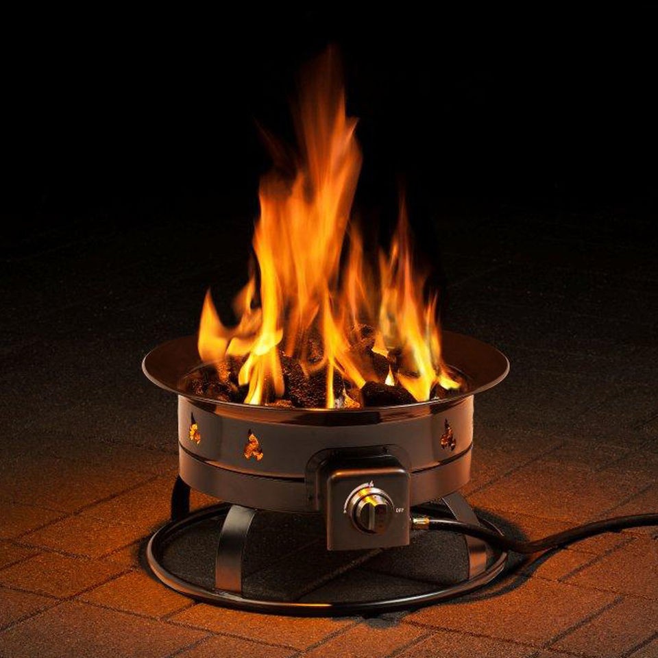 58000 BTU Outdoor Patio Portable Lightweight Propane Fire Pit (Burns 