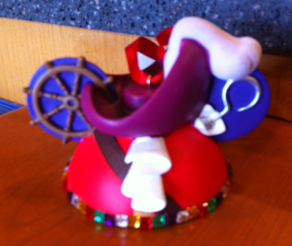 Disney Captain Hook Mickey Mouse Ears Hat Limited Edition Ornament
