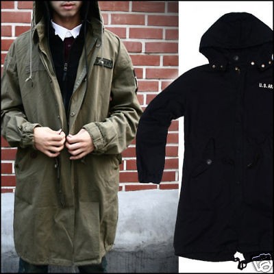 WFSHOP US BLACK M 51 PARKA m51 alpha fishtail army jk02