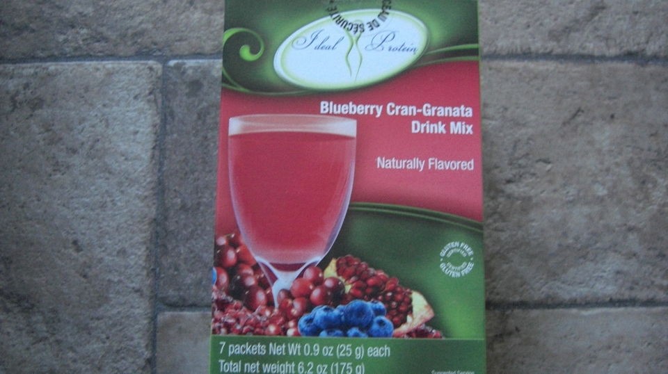BOX IDEAL PROTEIN BLUEBERRY CRAN GRANATA DRINK MIX 7 PACKETS 17G 