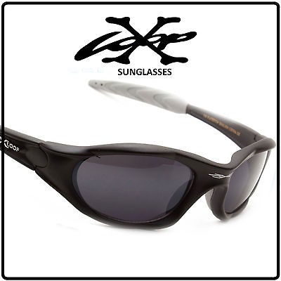   Sports Cycling X Loop Mens Sunglasses Black Wraparound Shades NEW C5