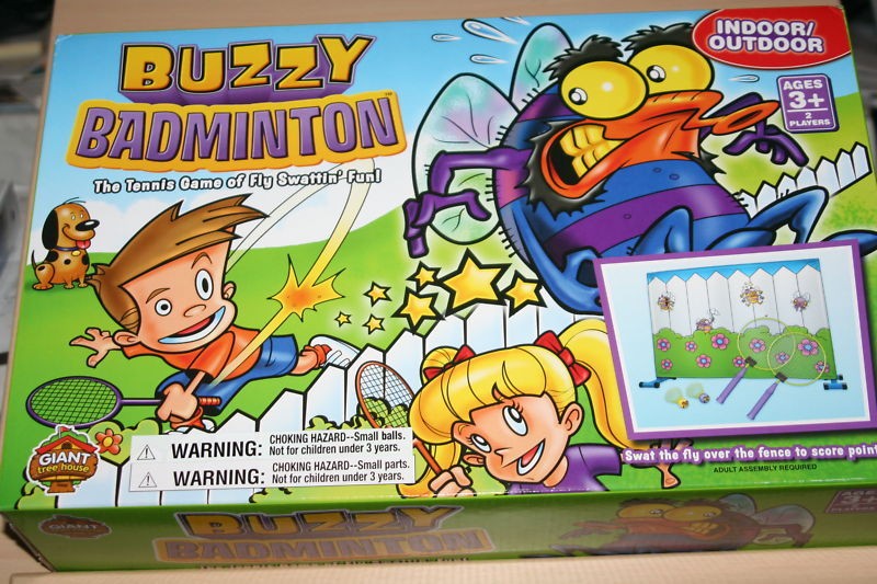 nib BUZZY BADMINTON ~Giant Tree House~ In or Outdoor