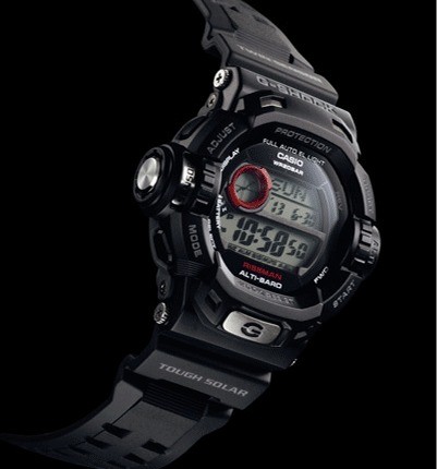 CASIO G SHOCK, RISEMAN, G9200 G 9200 1, TOUGH SOLAR, BLACK, FREE 