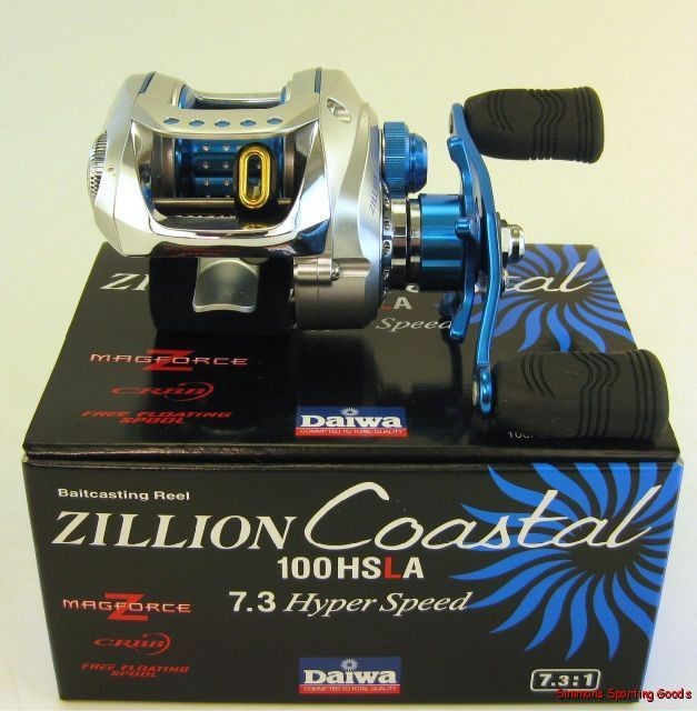 DAIWA ZILLION ZLNCL100HSLA COASTAL HYPER SPEED LEFT HAND BAITCAST REEL